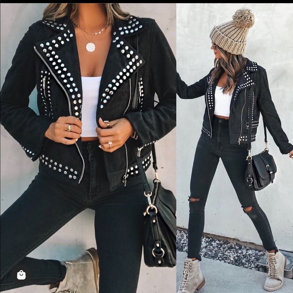 Studded jacket, Size small